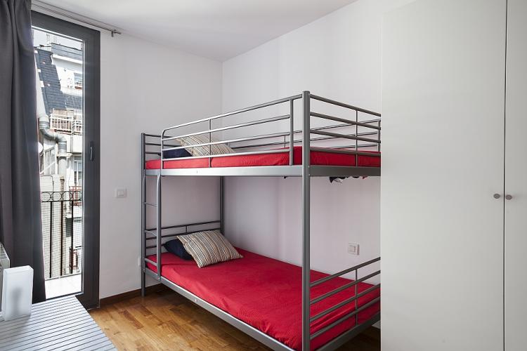 double room with bunk bed