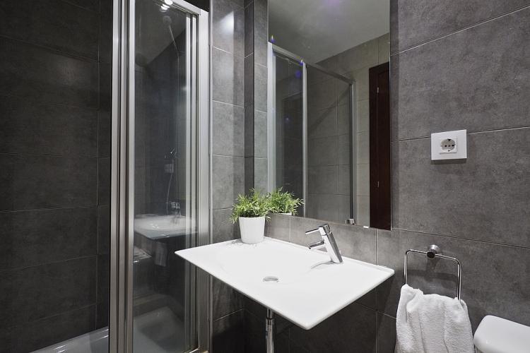 Modern bathroom, with shower