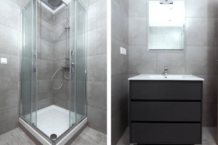 Shower and sink detail