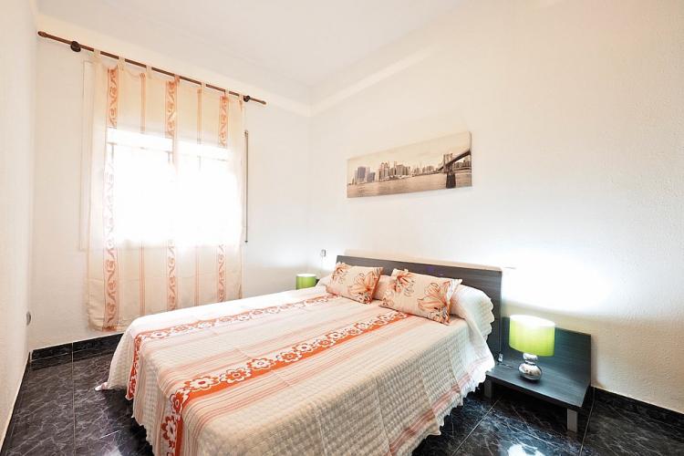The very sunny double bedroom is the perfect size for a couple.