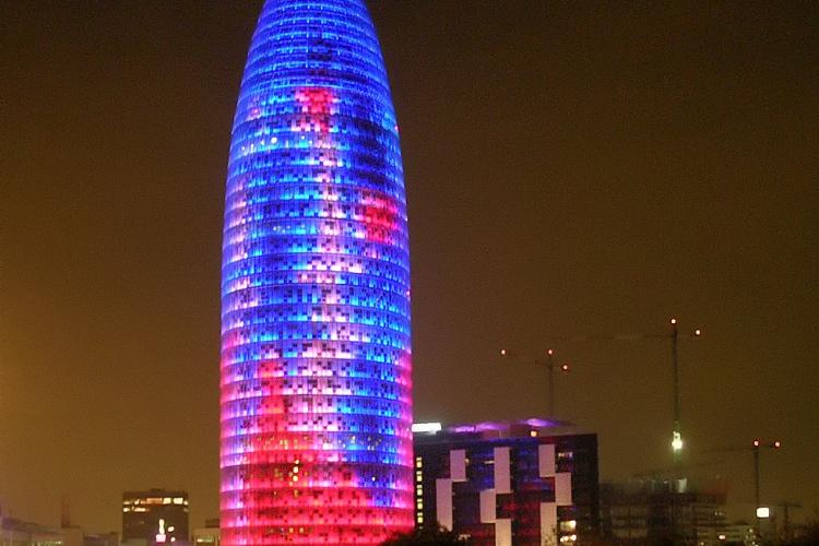 The Sant Martí district is also home to the Torre Agbar, a gorgeous tower that lights up at night.