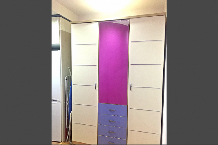 A big wardrobe to store your belongings.