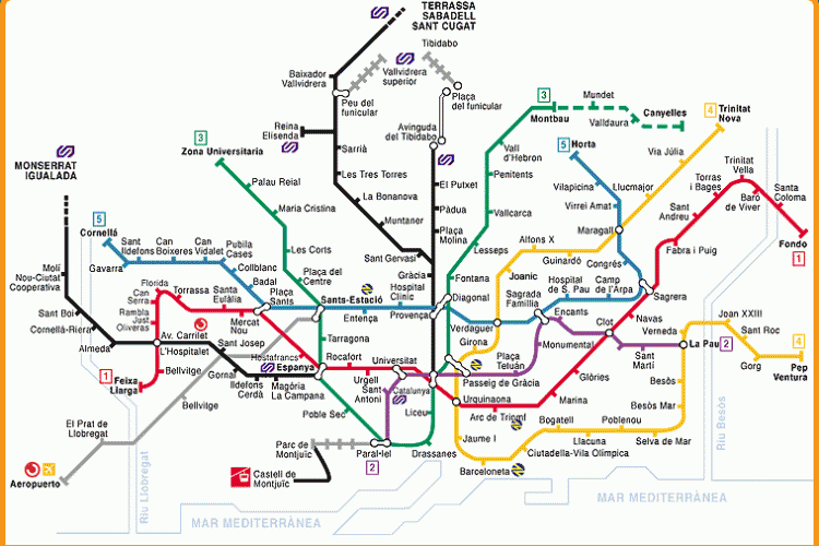 The closest subway station is Sagrada Familia